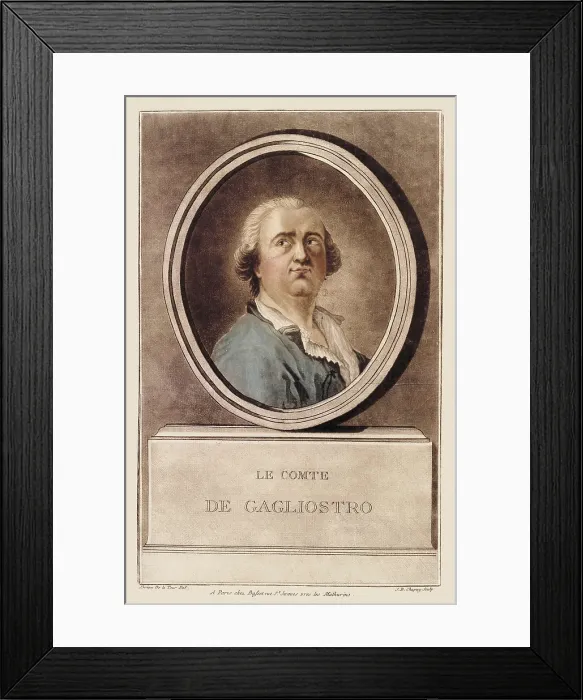 Framed Print : CAGLIOSTRO, Giuseppe Balsamo, Count of (1743-1795). Litography. AISA / Everett Collection**US SALES ONLY** Framed Print : CAGLIOSTRO, Giuseppe Balsamo, Count of (1743-1795). Litography. AISA / Everett Collection**US SALES ONLY**