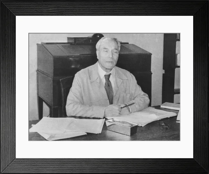 Framed Print : Boris Pasternak, Russian writer was awarded the 1958 Nobel Prize for Literature. When historical novel, Dr