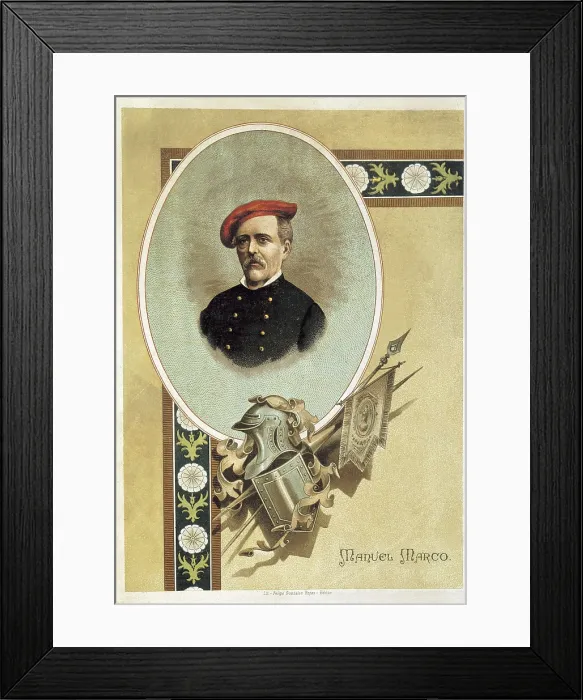 Framed Print : Spain. First and Third Carlist Wars. General Manuel Marco Rodrigo. Litography. SPAIN. Sangesa. Carlist Circle. AISA / Everett Collection**US SALES ONLY** Framed Print : Spain. First and Third Carlist Wars. General Manuel Marco Rodrigo. Litography. SPAIN. Sangesa. Carlist Circle. AISA / Everett Collection**US SALES ONLY**