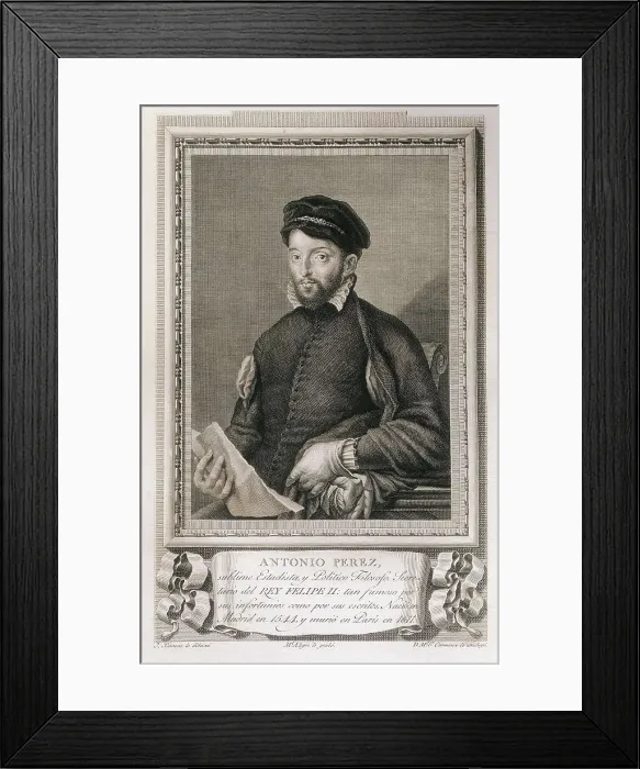 Framed Print : PEREZ, Antonio (1540-1611). Etching. AISA / Everett Collection**US SALES ONLY**