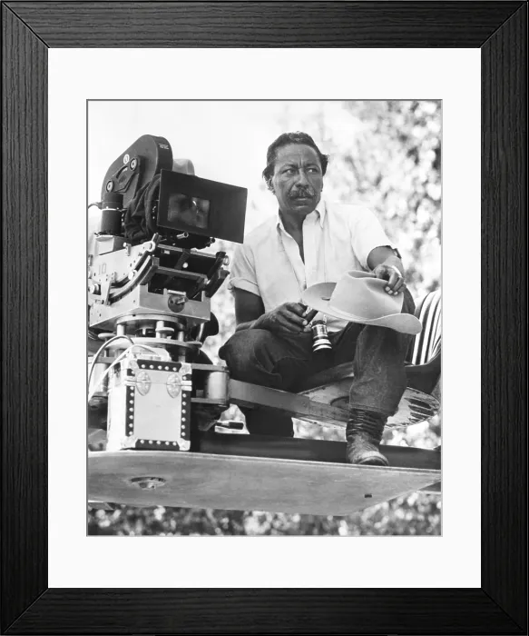 Framed Print : Gordon Parks, Jr. filming his autobiographical novel, THE LEARNING TREE, in 1969