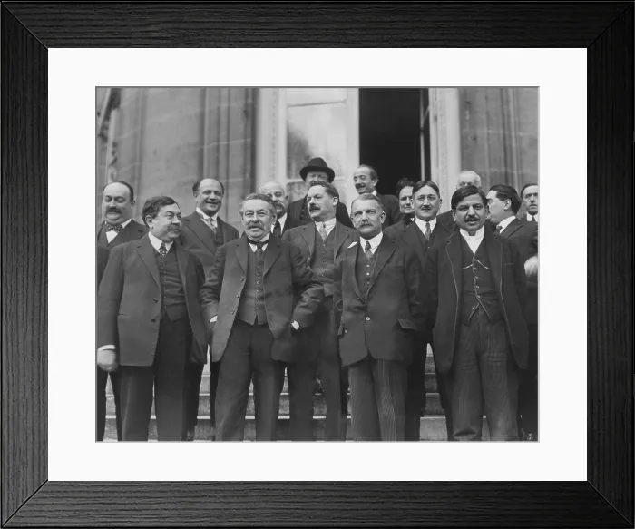 Framed Print : The ninth cabinet of formed in France by Aristide Briand, during the French Third Republic. March 31, 1926