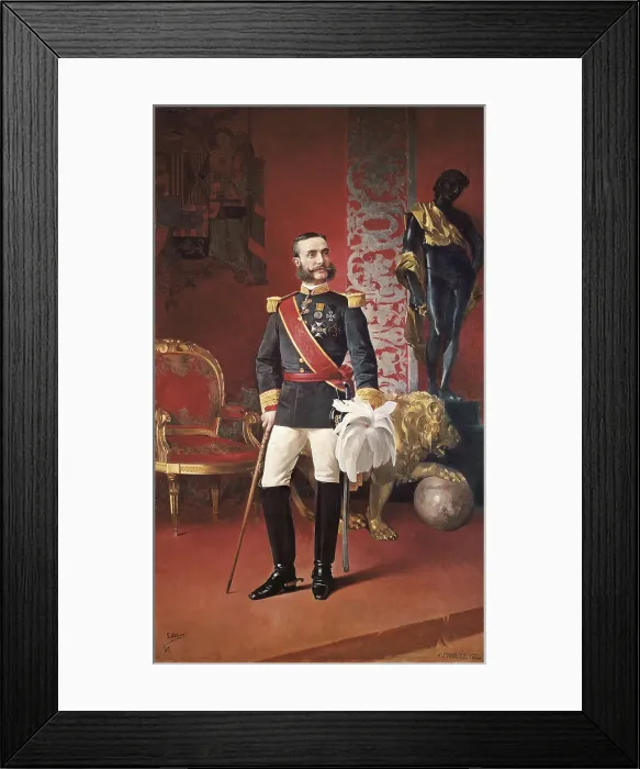 Framed Print : ESTEBAN, Hermenegildo (19th century). Portrait of Alfonso XII. 1889. Oil on canvas. AISA / Everett Collection**US SALES ONLY**