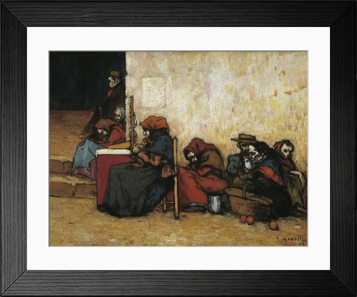 Framed Print : NONELL i MONTURIOL, Isidre (1873-1911). Poors Waiting for Soup. 1899. Postmodern art. Oil on canvas. SPAIN. Monistrol de Montserrat. Museum of Montserrat Framed Print : NONELL i MONTURIOL, Isidre (1873-1911). Poors Waiting for Soup. 1899. Postmodern art. Oil on canvas. SPAIN. Monistrol de Montserrat. Museum of Montserrat