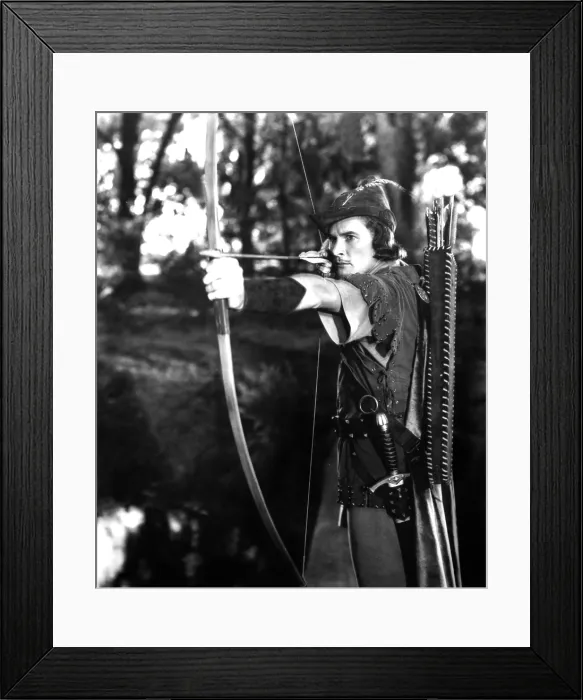 Framed Print : THE ADVENTURES OF ROBIN HOOD, Errol Flynn, 1938 Framed Print : THE ADVENTURES OF ROBIN HOOD, Errol Flynn, 1938