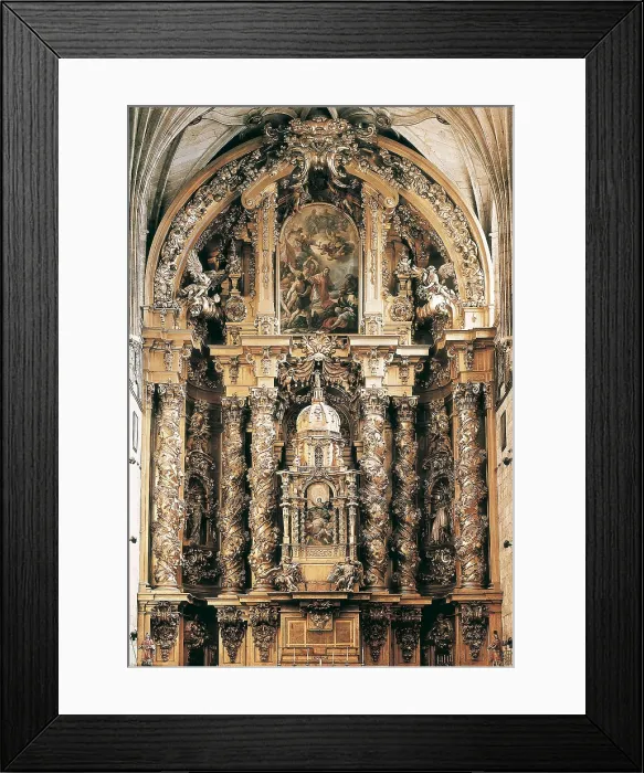 Framed Print : CHURRIGUERA, Jos Benito (1665-1725). Main Altarpiece. 1693-1696. SPAIN. Salamanca. Stephen's Convent. Baroque art. AISA / Everett Collection**US SALES ONLY**