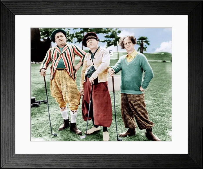 Framed Print : THREE LITTLE BEERS, from left: Curly Howard, Moe Howard, Larry Fine [the Three Stooges], 1935