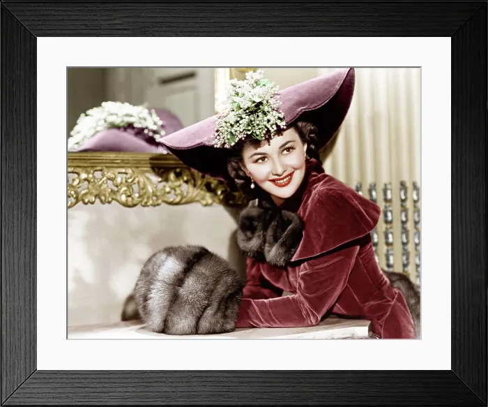Framed Print : THEY DIED WITH THEIR BOOTS ON, Olivia de Havilland, 1941 Framed Print : THEY DIED WITH THEIR BOOTS ON, Olivia de Havilland, 1941