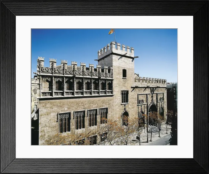 Framed Print : Lonja de la Seda o Lonja de Mercaderes (Silk or Merchant's Exchange) of Valencia. 1482-1533. SPAIN. Valencia. Llotja (Guildhall). Gothic art. Architecture