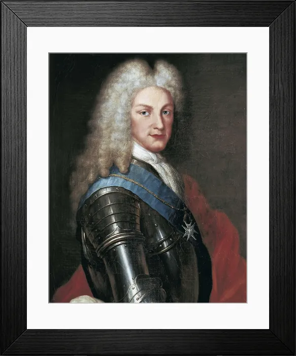 Framed Print : HOUASSE, Michel-Ange (1680-1730). Portrait of Philip V. 18th c. French school. Private Collection. AISA / Everett Collection**US SALES ONLY**