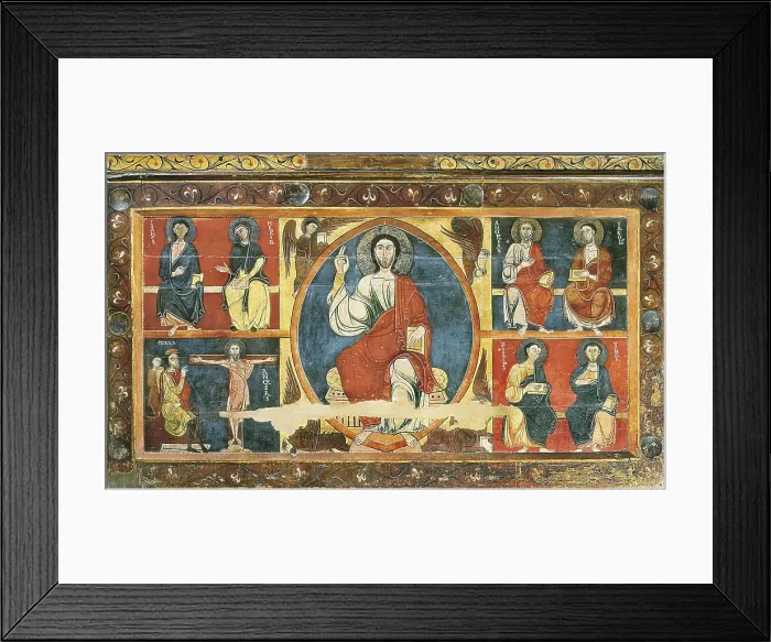 Framed Print : AISA / Everett Collection VALLTARGA, Master of (12th c.). Altar Frontal from Valltarga. ca. 1200