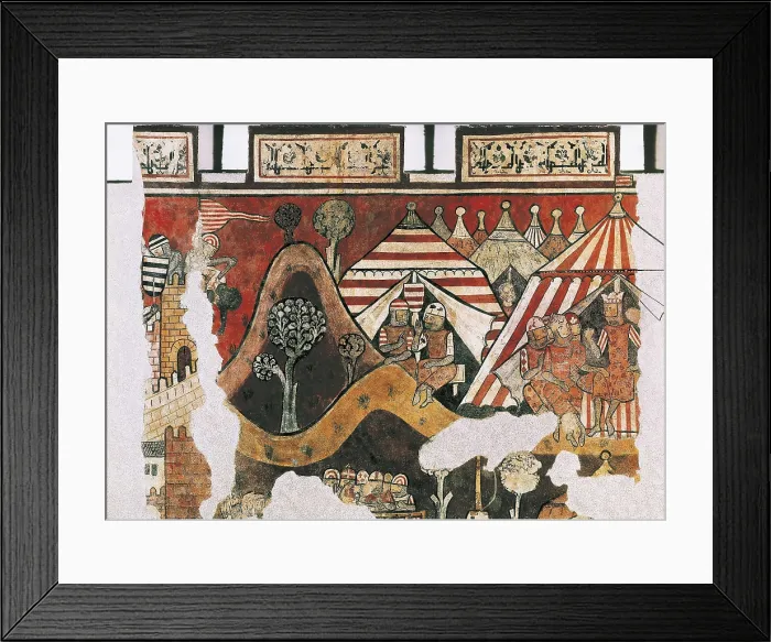 Framed Print : The Conquest of Majorca. 1285 - 1290. James I's camp for the assault on Palma de Mallorca, 31st December 1229