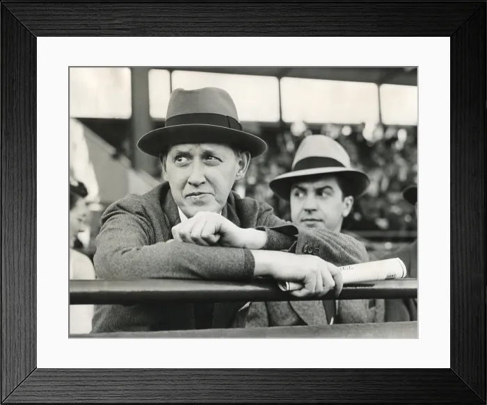 Framed Print : Secretary of Commerce Harry Hopkins watching a Washington-Yankee ball game. April 29, 1940. (CSU_2015_9_1256)