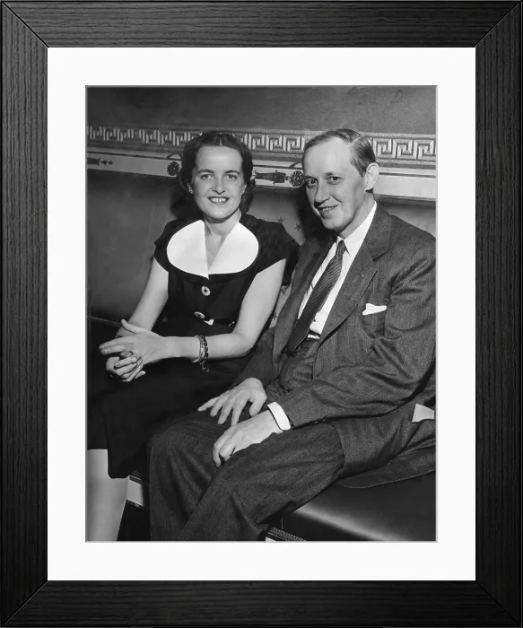 Framed Print : Harry Hopkins and his fiance, Louise Macy were married at the White House on July 30, 1942 Framed Print : Harry Hopkins and his fiance, Louise Macy were married at the White House on July 30, 1942