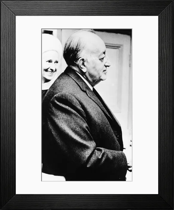 Framed Print : Guatemalan poet Miguel Angel Asturia, winner of the 1967 Nobel Prize for Literature