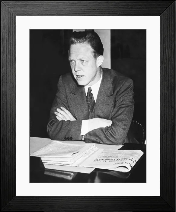 Framed Print : American Communist, Clarence Hathaway, testified to the House Immigration Committee, Nov. 15, 1933. The committee was investigating alleged Nazi activities in the U.S Framed Print : American Communist, Clarence Hathaway, testified to the House Immigration Committee, Nov. 15, 1933. The committee was investigating alleged Nazi activities in the U.S