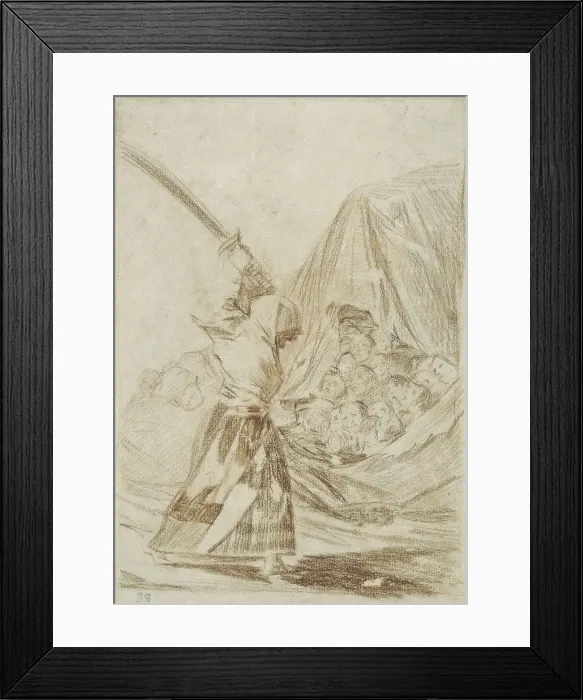 Framed Print : GOYA Y LUCIENTES, Francisco de (1746-1828). Modern Judith? 1797 - 1798. 1797 - 1798. Sanguine. Drawing. SPAIN. Madrid. Prado Museum. AISA / Everett Collection**US SALES ONLY**
