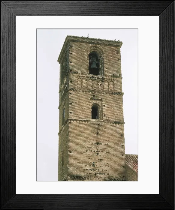 Framed Print : SPAIN. CASTILE-LA MANCHA. TOLEDO. Erustes. Tower located at the foot of the parish church of the Assumption of Our Lady (15th c.). Gothic art. Architecture Framed Print : SPAIN. CASTILE-LA MANCHA. TOLEDO. Erustes. Tower located at the foot of the parish church of the Assumption of Our Lady (15th c.). Gothic art. Architecture