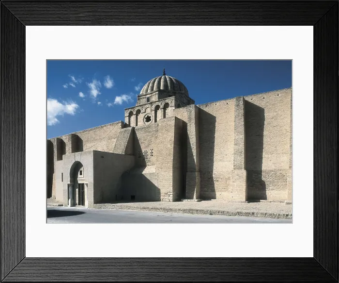 Framed Print : Great Mosque of Kairouan. 836-872. TUNISIA. Qayrawan. Great Mosque. Bak. Islamic art. Architecture. AISA / Everett Collection**US SALES ONLY** Framed Print : Great Mosque of Kairouan. 836-872. TUNISIA. Qayrawan. Great Mosque. Bak. Islamic art. Architecture. AISA / Everett Collection**US SALES ONLY**