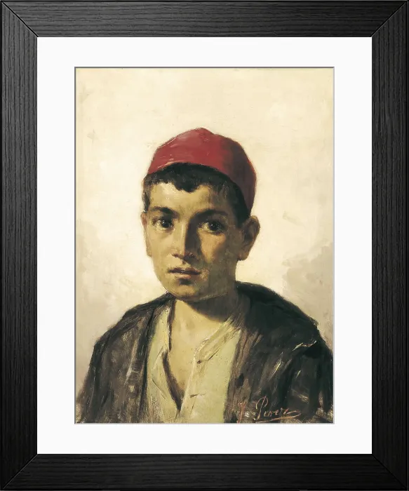 Framed Print : PEREZ SIGUIMBOSCUM, Jos (19th century). Moor boy. s.XIX. Painting; Oil on canvas. SPAIN. Cdiz. Cadiz Provincial Museum. AISA / Everett Collection**US SALES ONLY**
