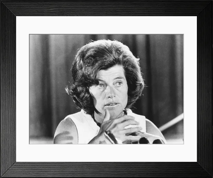 Framed Print : Eunice Kennedy Shriver announced for an International Conference on Abortion. August 9, 1967. Shriver was vocal supporter of the pro-life movement within the Democratic Party