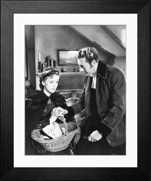 Framed Print : DEVOTION, from left: Ida Lupino, Paul Henreid, 1946