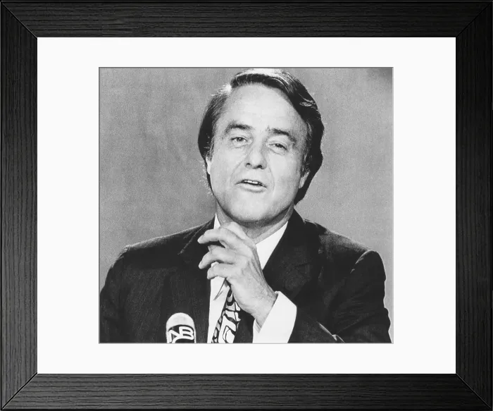 Framed Print : Sargent Shriver, 1972 Democratic vice presidential nominee, appearing on MEET THE PRESS. Aug. 13, 1972 Framed Print : Sargent Shriver, 1972 Democratic vice presidential nominee, appearing on MEET THE PRESS. Aug. 13, 1972