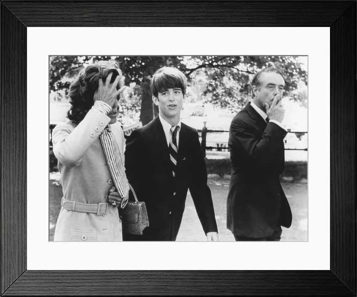 Framed Print : 16 year old Robert Sargent Shriver III going to court after a drug arrest in July 1970 Framed Print : 16 year old Robert Sargent Shriver III going to court after a drug arrest in July 1970
