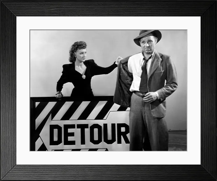Framed Print : DETOUR, Ann Savage, Tom Neal, 1945