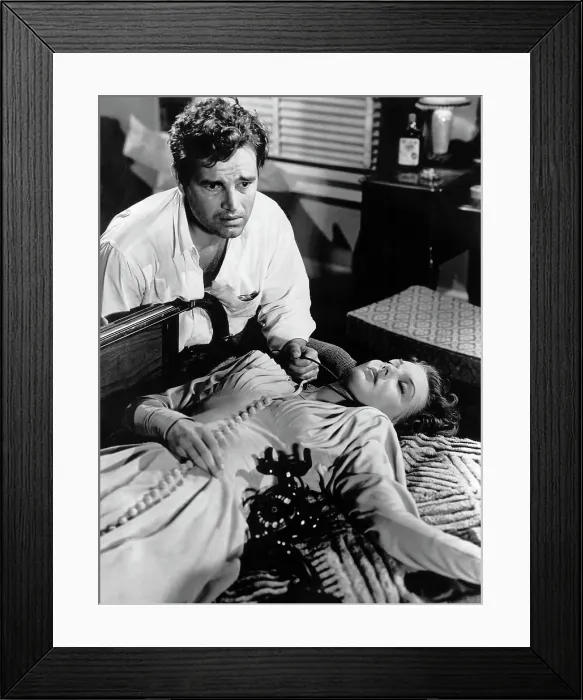 Framed Print : DETOUR, Tom Neal, Ann Savage, 1945