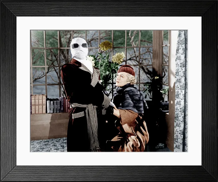 Framed Print : THE INVISIBLE MAN, from left: Claude Rains, Gloria Stuart, 1933 Framed Print : THE INVISIBLE MAN, from left: Claude Rains, Gloria Stuart, 1933