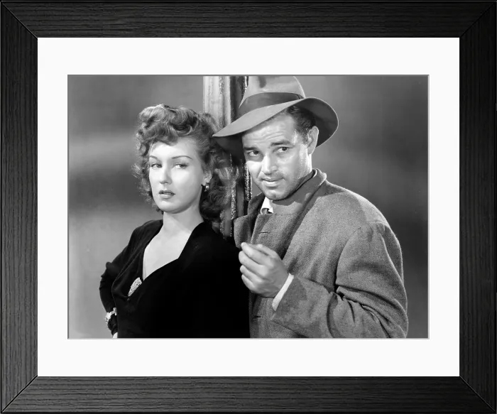 Framed Print : DETOUR, Ann Savage, Tom Neal, 1945 Framed Print : DETOUR, Ann Savage, Tom Neal, 1945
