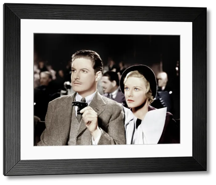 Framed Print : THE 39 STEPS, from left: Robert Donat, Madeleine Carroll, 1935 Framed Print : THE 39 STEPS, from left: Robert Donat, Madeleine Carroll, 1935