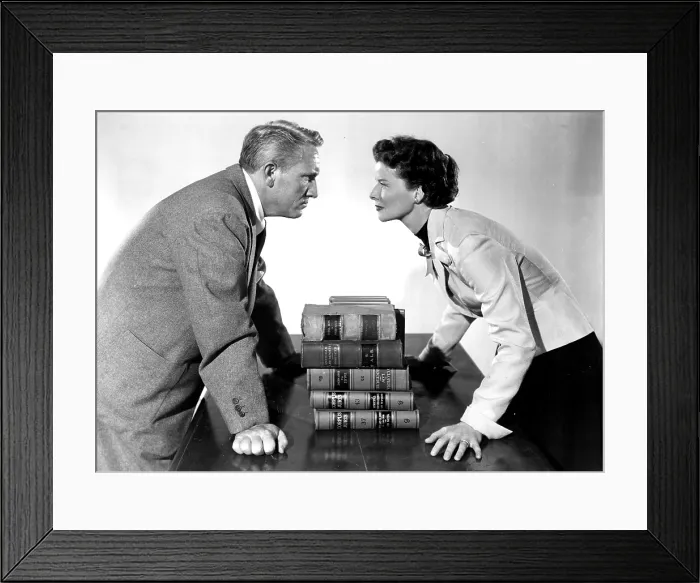 Framed Print : ADAM'S RIB, Spencer Tracy, Katharine Hepburn, 1949