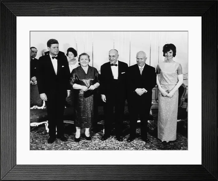 Framed Print : Reception at Schoenbrunn Palace during the June 1961 Vienna Summit between U.S. and Soviet Union Framed Print : Reception at Schoenbrunn Palace during the June 1961 Vienna Summit between U.S. and Soviet Union