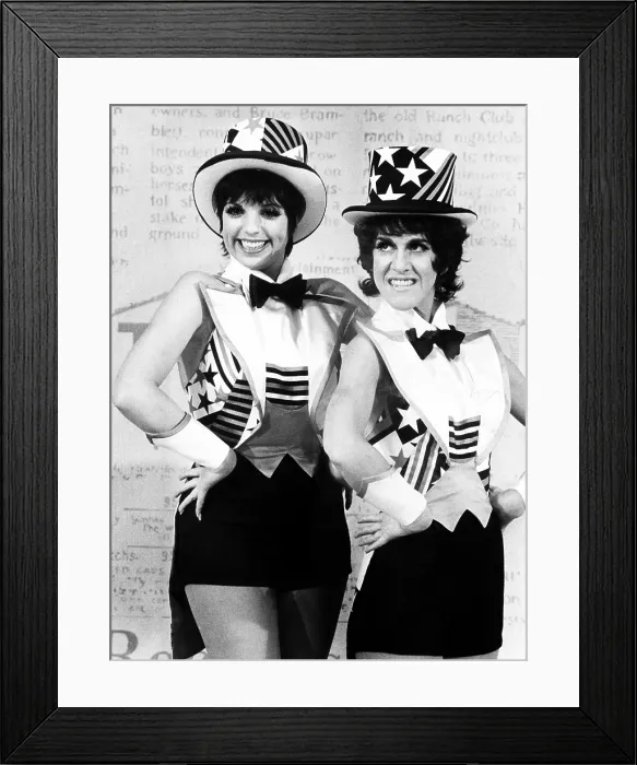 Framed Print : Liza Minnelli and Ruth Buzzi perform a tap dance on the Rowan and Martin's LAUGH-IN. April 17, 1971. (CSU_2015_11_1610) Framed Print : Liza Minnelli and Ruth Buzzi perform a tap dance on the Rowan and Martin's LAUGH-IN. April 17, 1971. (CSU_2015_11_1610)