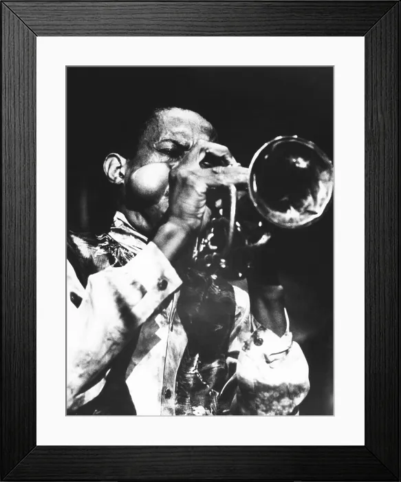 Framed Print : Don Cherry's cheeks seem explode at the Pori Jazz Festival, in Finland. July 28, 1968. (CSU_2015_9_906)