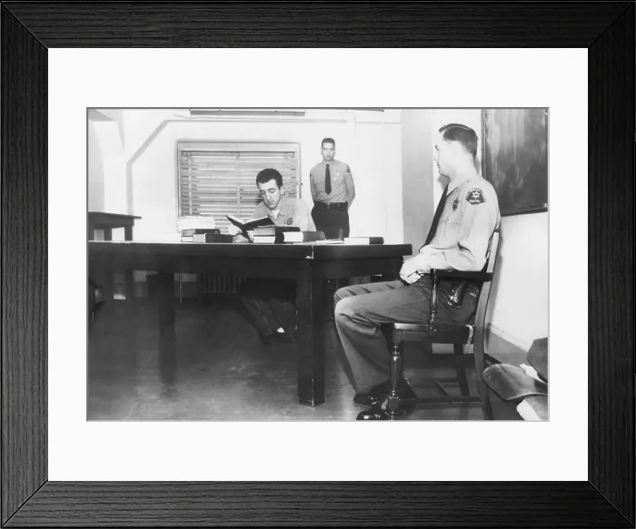 Framed Print : Caryl Chessman, avoided the gas chamber for nine years after his 1948 conviction and sentencing
