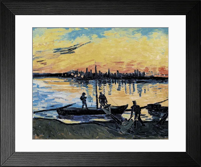 Framed Print : GOGH, Vincent van (1853-1890). The Stevedores in Arles. 1888. Post-Impressionism. Oil on canvas. SPAIN. Madrid. Thyssen-Bornemisza Museum of Art Framed Print : GOGH, Vincent van (1853-1890). The Stevedores in Arles. 1888. Post-Impressionism. Oil on canvas. SPAIN. Madrid. Thyssen-Bornemisza Museum of Art