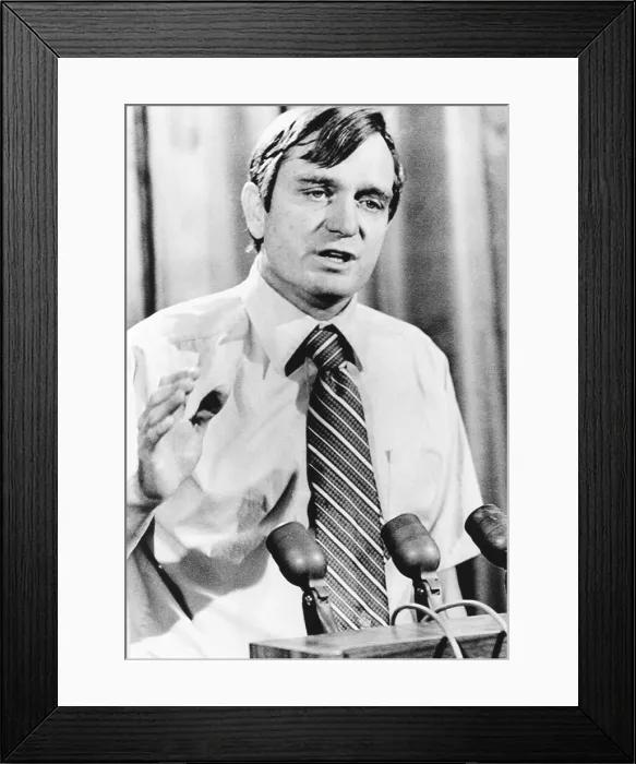 Framed Print : Lawton Chiles as U.S. Senator opposed selling oil drilling leases off the Florida Coast in 1973. He was still fighting against them in 1995 as Florida's Governor Framed Print : Lawton Chiles as U.S. Senator opposed selling oil drilling leases off the Florida Coast in 1973. He was still fighting against them in 1995 as Florida's Governor