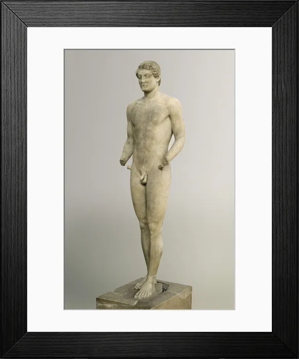 Framed Print : Aristodikos. ca. 510 - 500 BC. Funerary statue. Archaic Greek art. Sculpture on marble. GREECE. Athens. National Museum of Archaeology. AISA / Everett Collection**US SALES ONLY** Framed Print : Aristodikos. ca. 510 - 500 BC. Funerary statue. Archaic Greek art. Sculpture on marble. GREECE. Athens. National Museum of Archaeology. AISA / Everett Collection**US SALES ONLY**