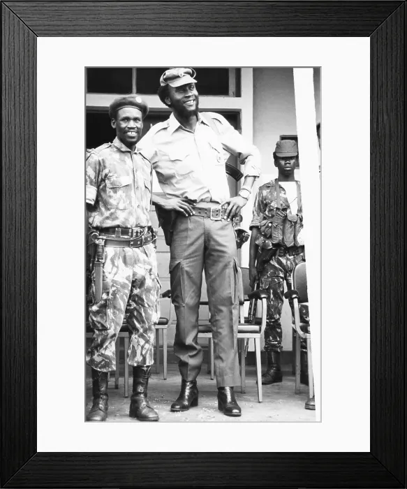 Framed Print : Colonel Samuel Chiwale, Commander-in-Chief of the Armed Forces of UNITA, Feb. 1976