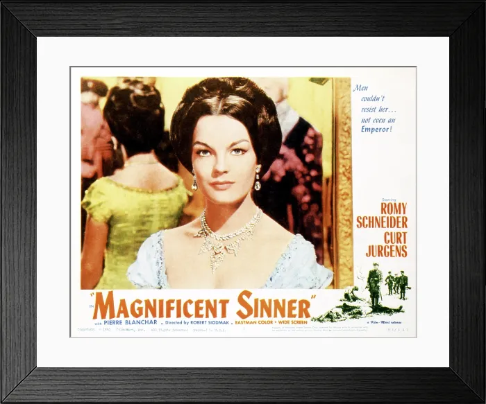 Framed Print : MAGNIFICENT SINNER, (aka KATIA, aka ADORABLE SINNER), Romy Schneider, 1959