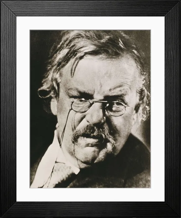Framed Print : CHESTERTON, Gilbert Keith (1874-1936). Portrait. AISA / Everett Collection**US SALES ONLY**