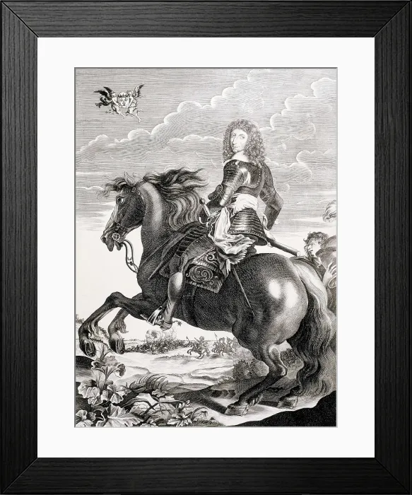 Framed Print : Conde, Louis II, 4e prince of (1621-1686). Etching. AISA / Everett Collection**US SALES ONLY**