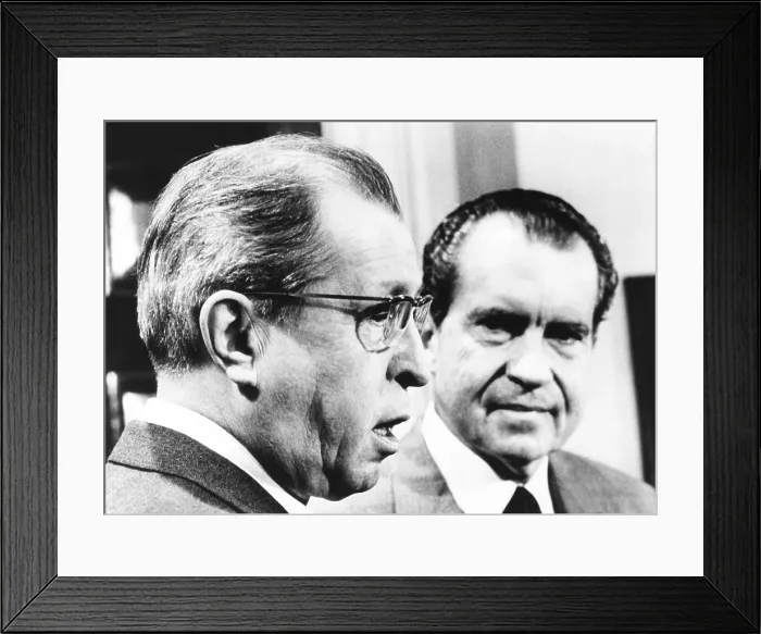 Framed Print : President Richard Nixon with his rejected nominee for Supreme Court. Dec. 4, 1969 Framed Print : President Richard Nixon with his rejected nominee for Supreme Court. Dec. 4, 1969