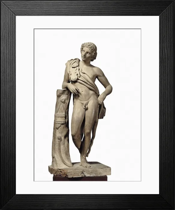 Framed Print : AGREDA, Esteban de (1759-1842). Faun. Neoclassicism. Terra-cotta. SPAIN. Madrid. St. Fernando Royal Academy Museum. AISA / Everett Collection**US SALES ONLY**