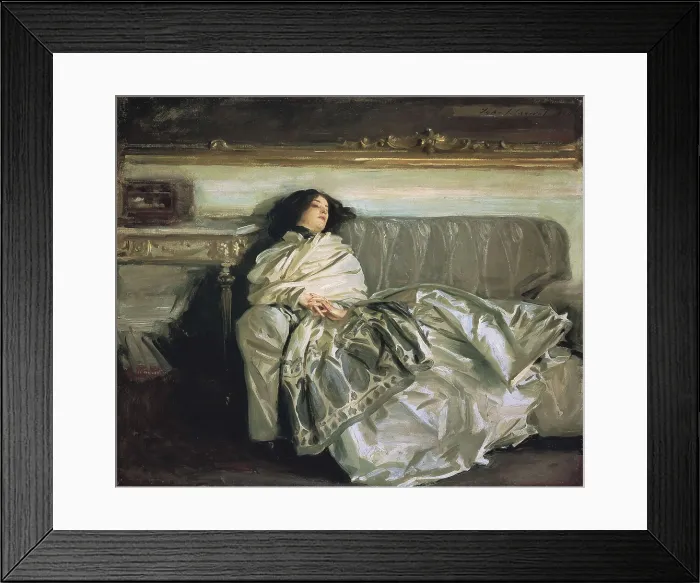 Framed Print : SARGENT, John Singer (1856-1925). Nonchaloir (Repose). 1911. The woman in repose is Sargent's niece, Rose-Marie Ormond Michel. Impressionism. Oil on canvas Framed Print : SARGENT, John Singer (1856-1925). Nonchaloir (Repose). 1911. The woman in repose is Sargent's niece, Rose-Marie Ormond Michel. Impressionism. Oil on canvas