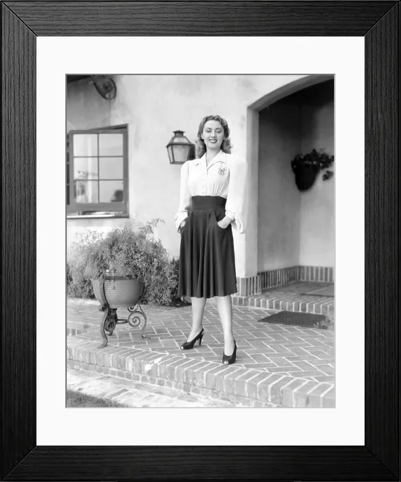 Framed Print : I WANT A DIVORCE, Joan Blondell in outfit designed by Edith Head, 1940