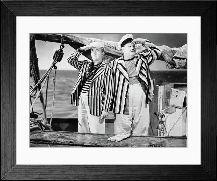 Framed Print : SAPS AT SEA, from left: Stan Laurel, Oliver Hardy, 1940 Framed Print : SAPS AT SEA, from left: Stan Laurel, Oliver Hardy, 1940
